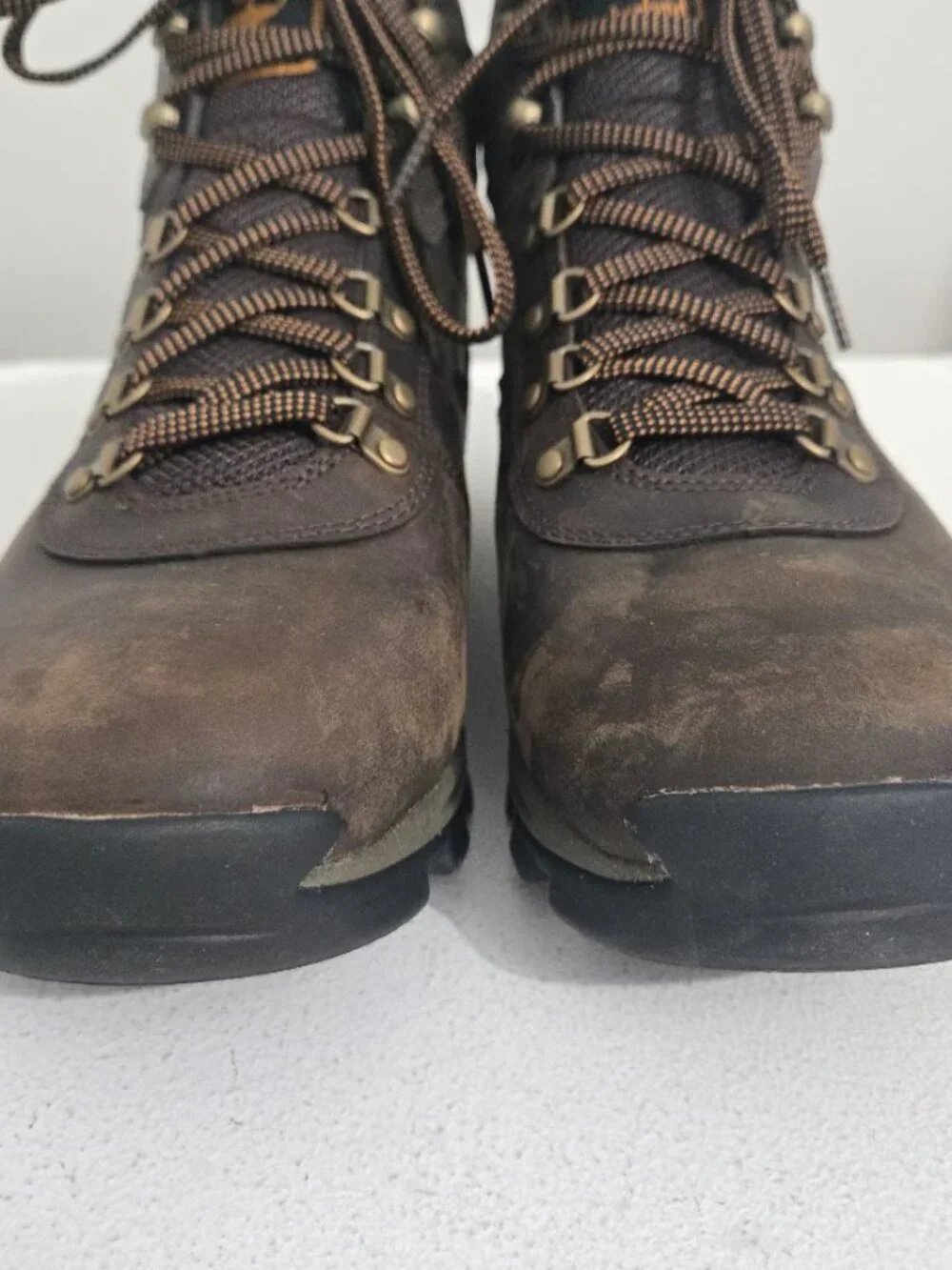 Timberland Mens Mt Maddsen Mid Waterproof Hiking Boots 11W Brown Granola Trail